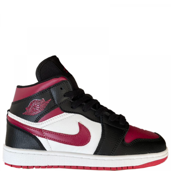 Nke Air Jordan Retro 1 High (Black/Bordo)
