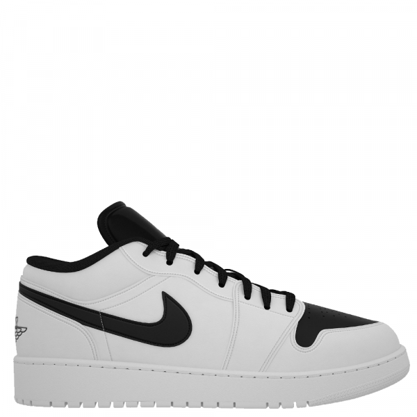 Nike Air Jordan 1 Low (White/Black) Plus
