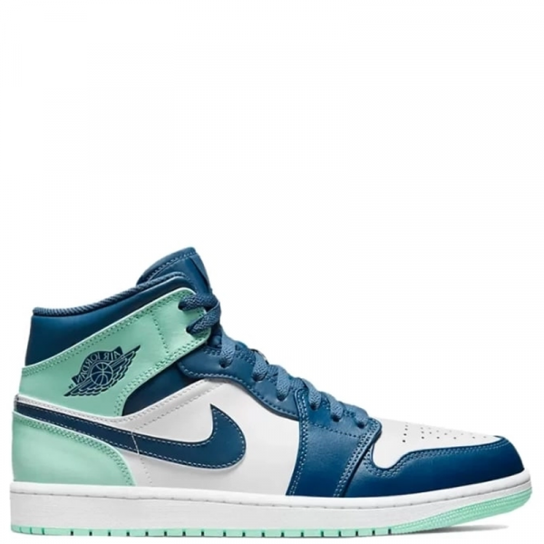 Nike Air Jordan 1 Mid GS (Blue/Mint)