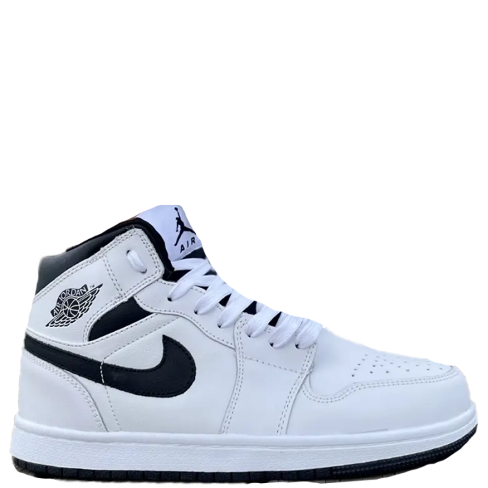 Nike Air Jordan 1 Mid (White/Black Logo)
