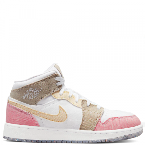 Nike Air Jordan 1 Retro Mid (Pink/Yellow/White)