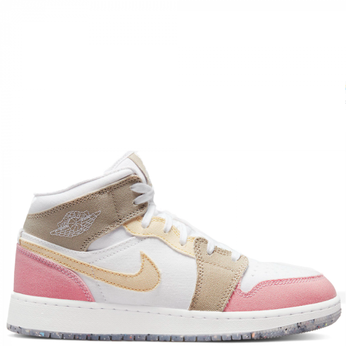 Nike Air Jordan 1 Retro Mid (Pink/Yellow/White)