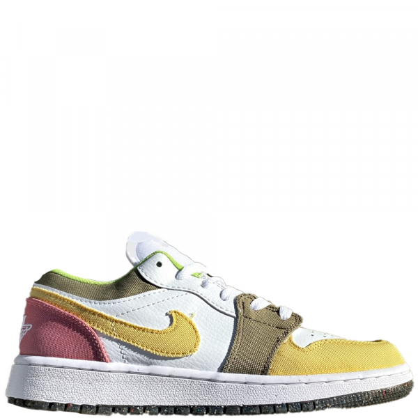Nike Air Jordan 1 Retro Low (White/Yellow/Pink)