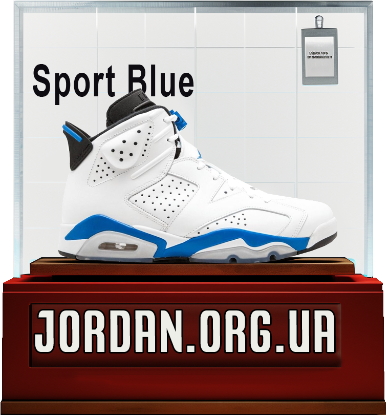 nike air jordan retro 6 кросівки джордан sport blue