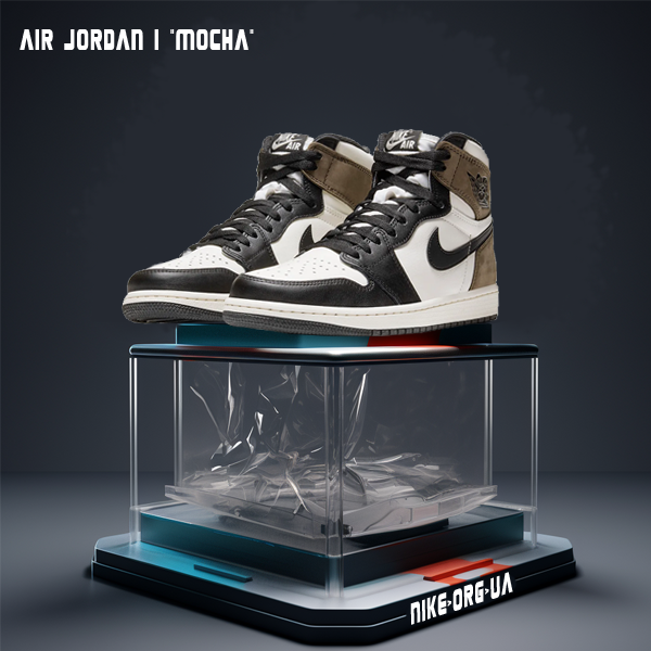 коричневі джордани 1 mocha