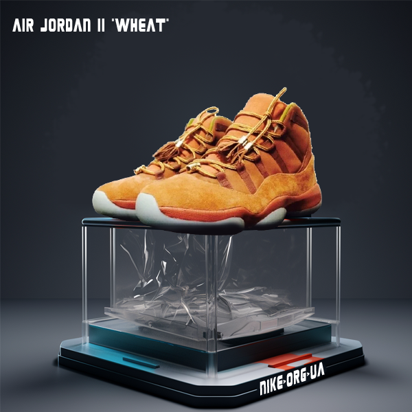 коричневі кросівки jordan wheat