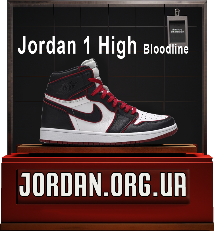 кросівки jordan 1 bloodline red