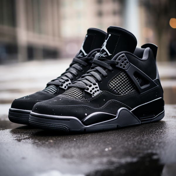 кроссовки Nike air jordan 4 retro black cat