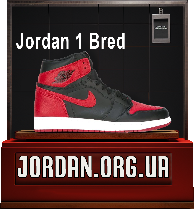 Кросівки air jordan 1 red black