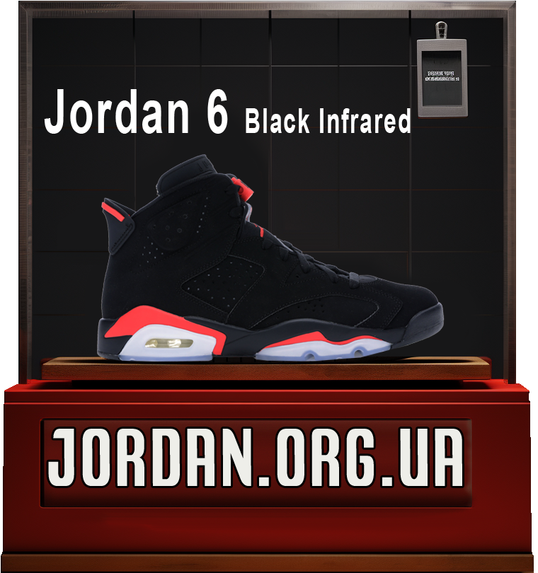 Оригінальні Jordan 6 в чорно інфра червоному кольорі