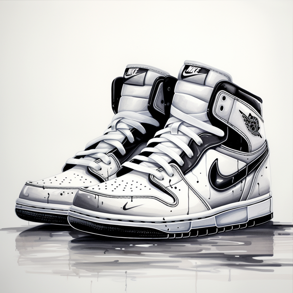 jordan 1 black white