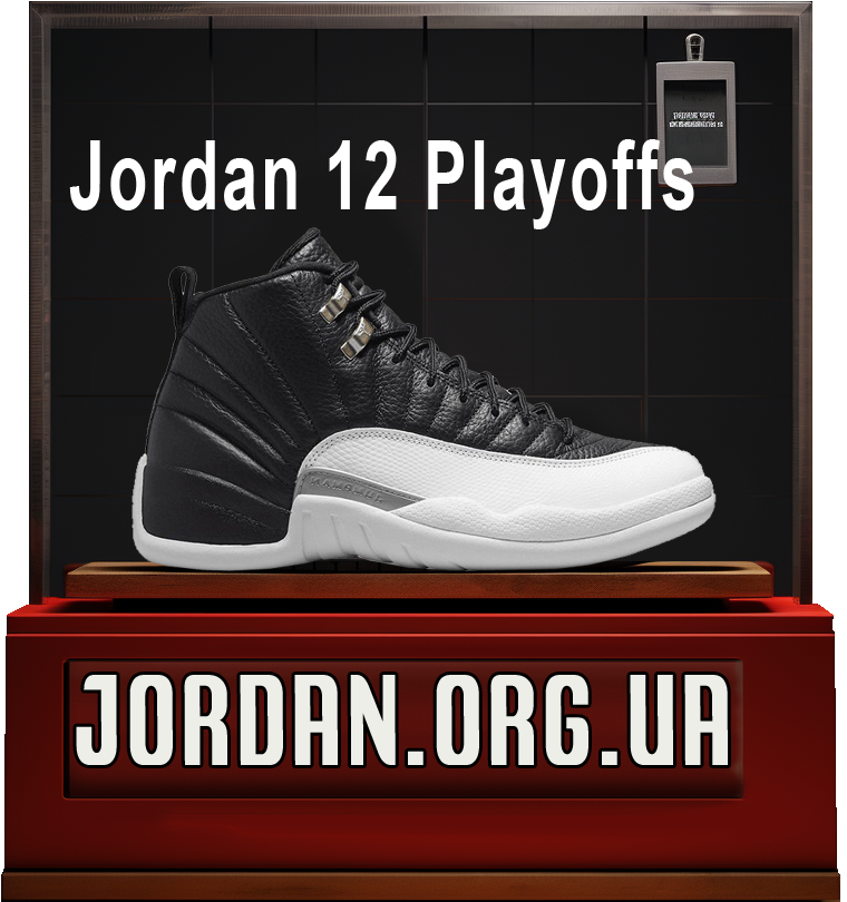 Кросівки air jordan 12 black and white
