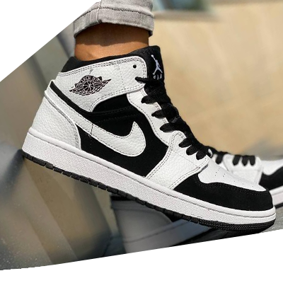 air jordan black white