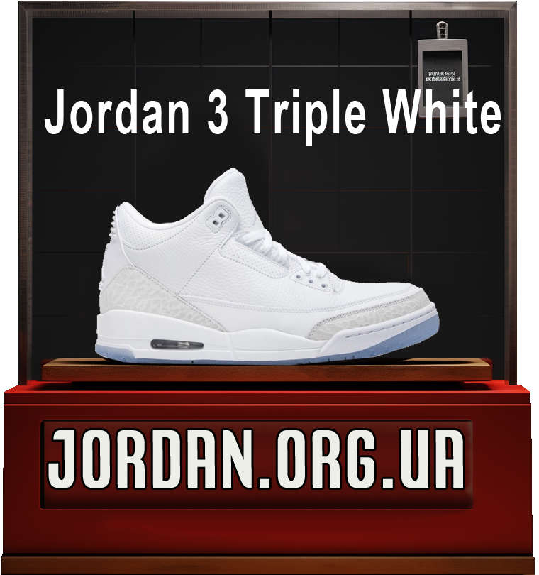nike air jordan 3 білі